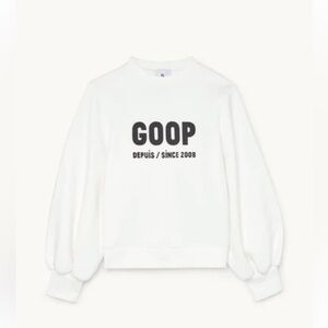 GOOP GWYN graphic White Sweatshirt small